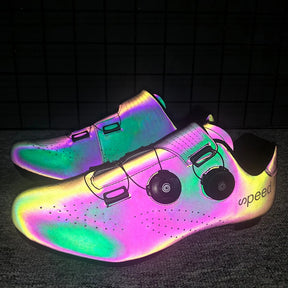 Sapatos de Ciclismo MTB. Ultraleve Fivelas Duplas  Luminosa