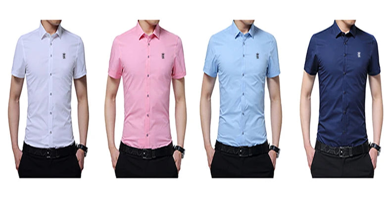 Camisa Social Masculina  Manga Curta