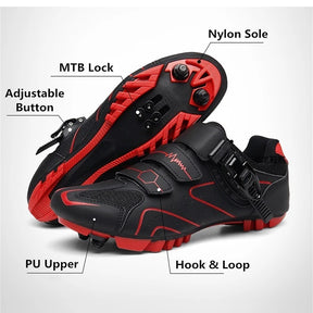 Sapatos de Mountain Bike Masculino de Ciclismo mtb,